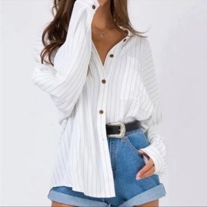 Princess Polly Sweet Like Summer Oversized Button Shirt